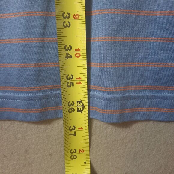 Peter Millar Crown Sport Polo XXL Blue Orange Stripe Performance Golf Putter - Picture 7 of 8